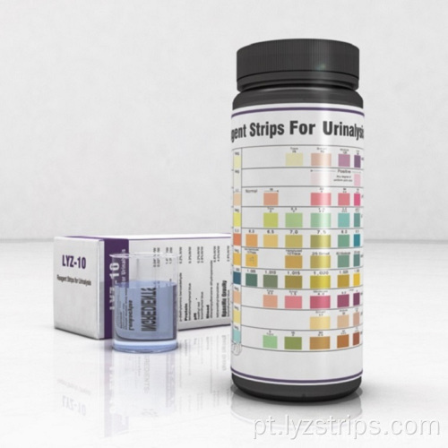 10 itens de tiras de teste de urina para análise de urina